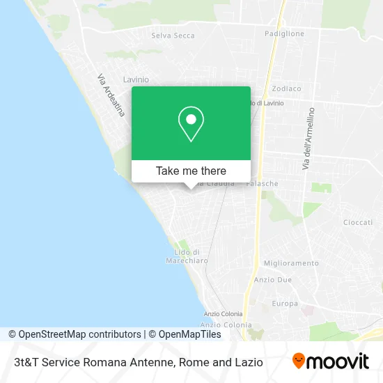 3t&T Service Romana Antenne map