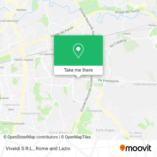 Vivaldi S.R.L. map