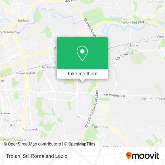 Troiani Srl map