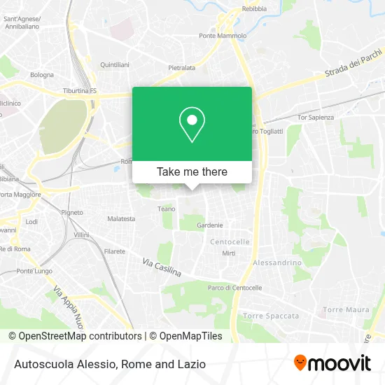 Autoscuola Alessio map