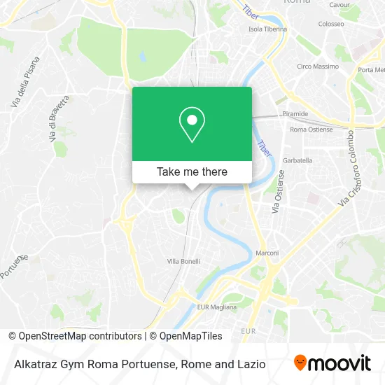 Alkatraz Gym Roma Portuense map