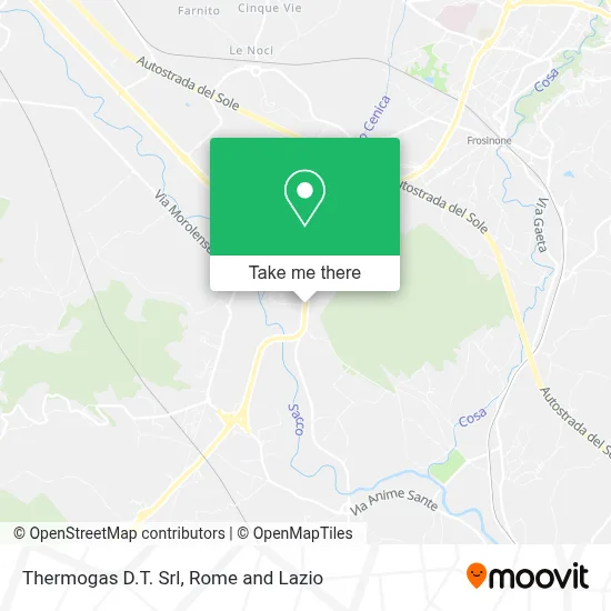 Thermogas D.T. Srl map