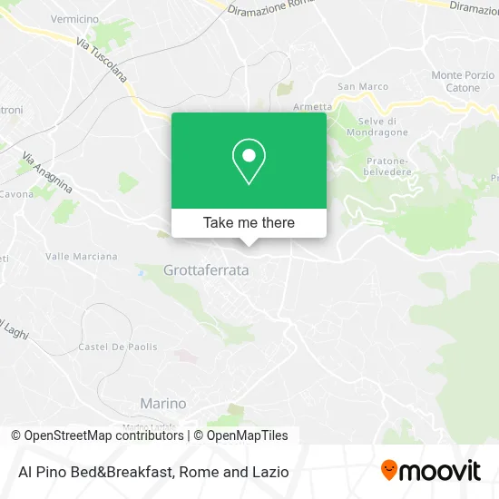 Al Pino Bed&Breakfast map