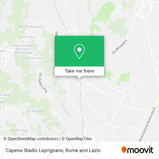 Capena Stadio Leprignano map