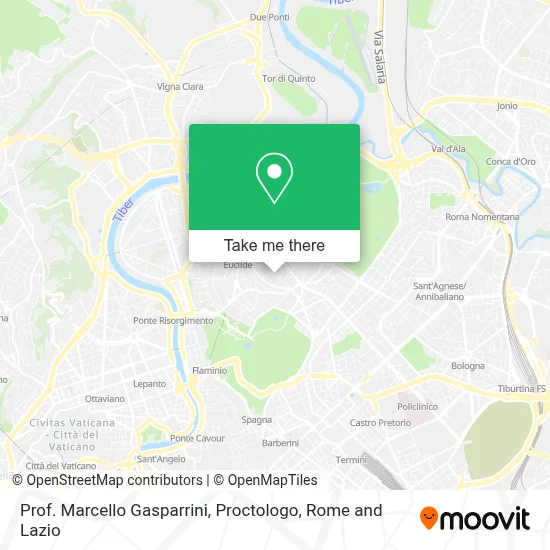 Prof. Marcello Gasparrini, Proctologo map