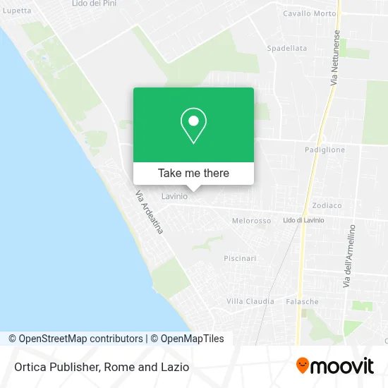 Ortica Publisher map