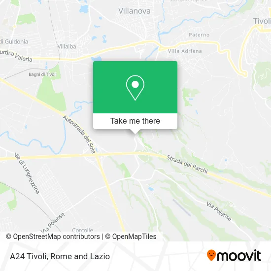 A24 Tivoli map