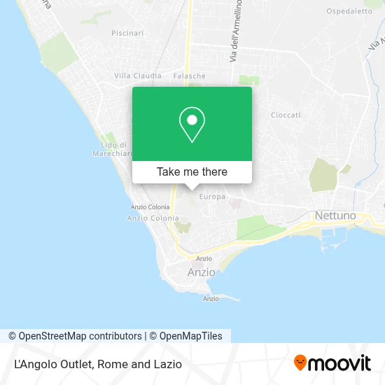 L'Angolo Outlet map