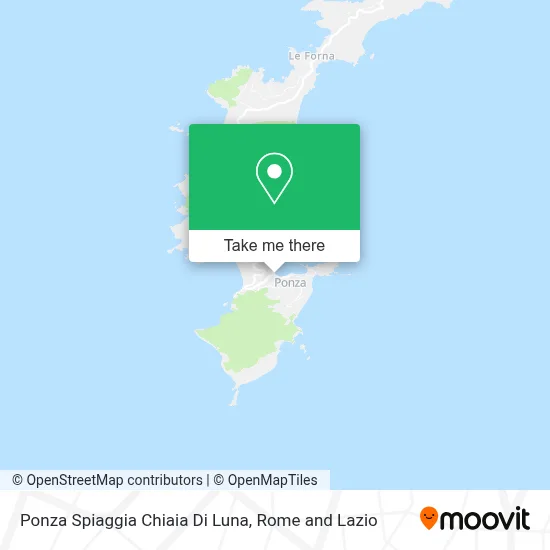 Ponza Spiaggia Chiaia Di Luna map