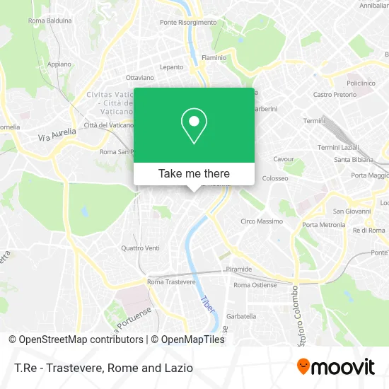 T.Re - Trastevere map