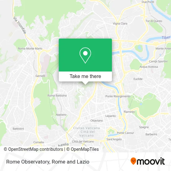 Rome Observatory map
