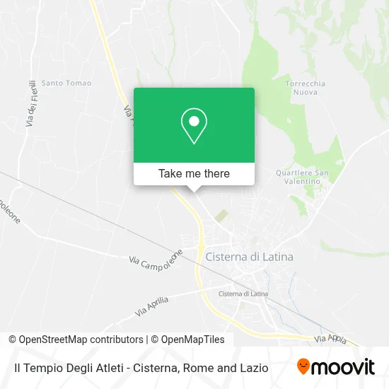 Il Tempio Degli Atleti - Cisterna map