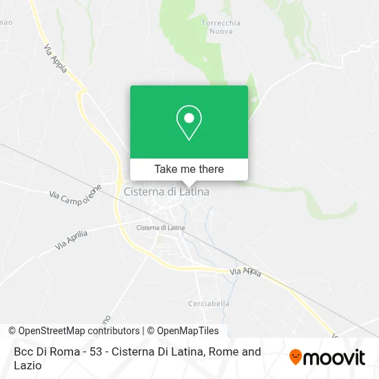 Bcc Di Roma - 53 - Cisterna Di Latina map