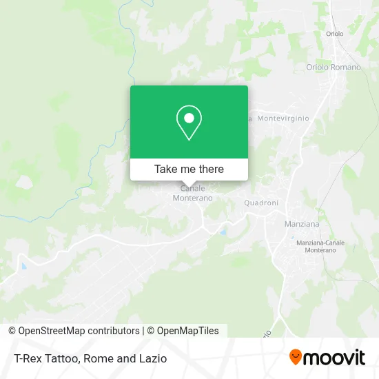 T-Rex Tattoo map