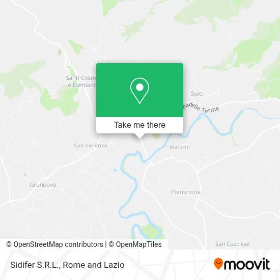 Sidifer S.R.L. map