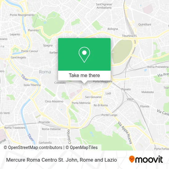 Mercure Roma Centro St. John map