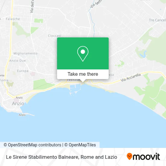 Le Sirene Stabilimento Balneare map