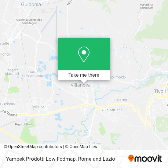 Yampek Prodotti Low Fodmap map