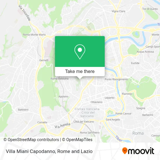Villa Miani Capodanno map
