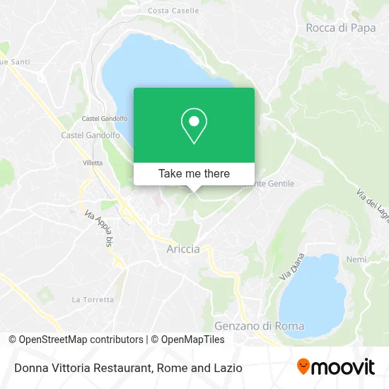 Donna Vittoria Restaurant map