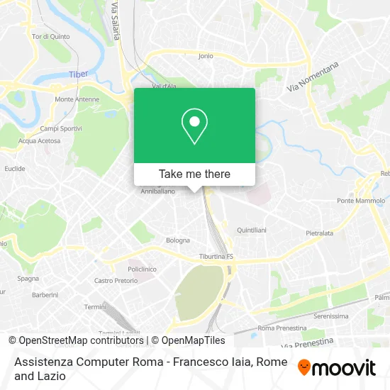 Assistenza Computer Roma - Francesco Iaia map