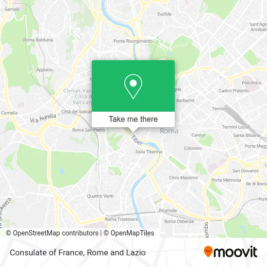 Consulate of France map