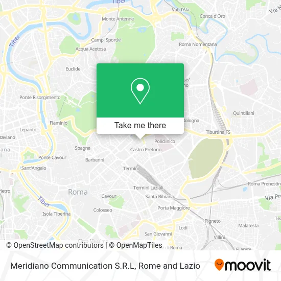 Meridiano Communication S.R.L map
