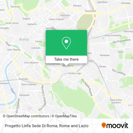 Progetto Linfa Sede Di Roma map