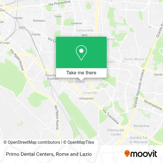 Primo Dental Centers map