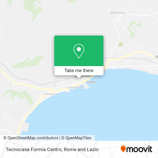 Tecnocasa Formia Centro map