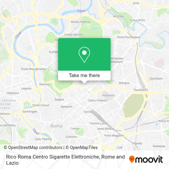 Rico Roma Centro Sigarette Elettroniche map