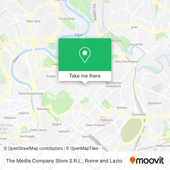 The Media Company Store S.R.L. map