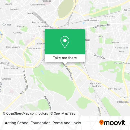 Acting School Foundation map