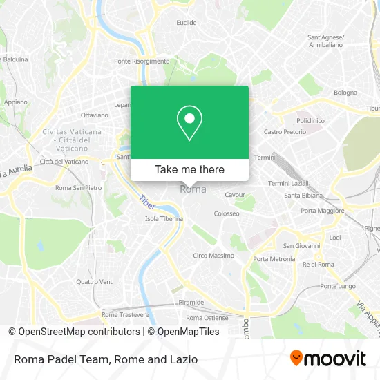 Roma Padel Team map