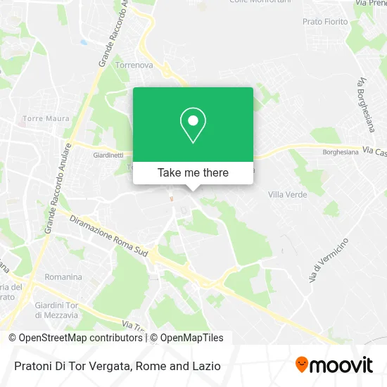 Pratoni Di Tor Vergata map