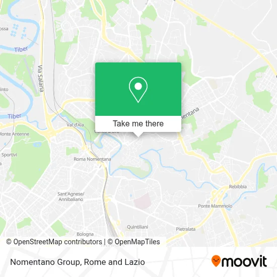 Nomentano Group map