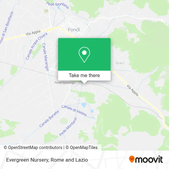 Evergreen Nursery map