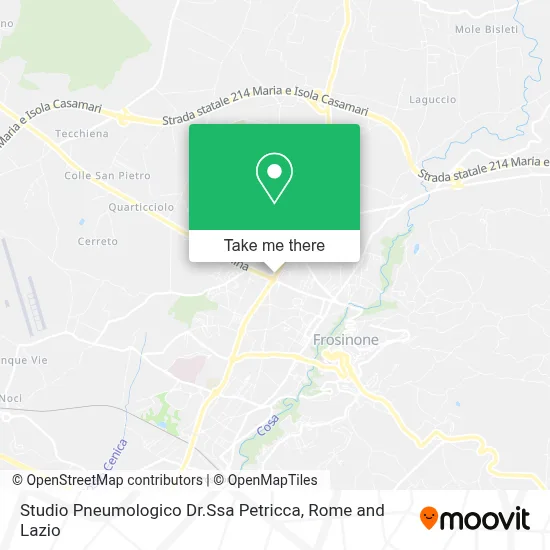 Studio Pneumologico Dr.Ssa Petricca map