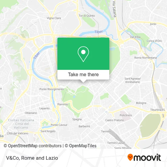 V&Co map