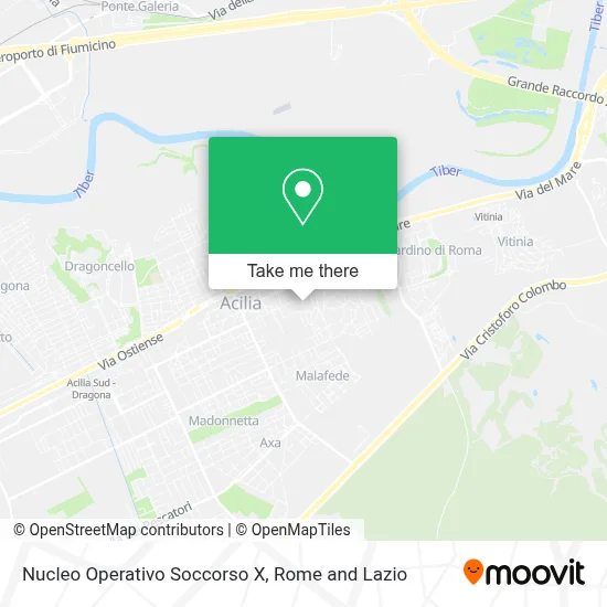 Nucleo Operativo Soccorso X map