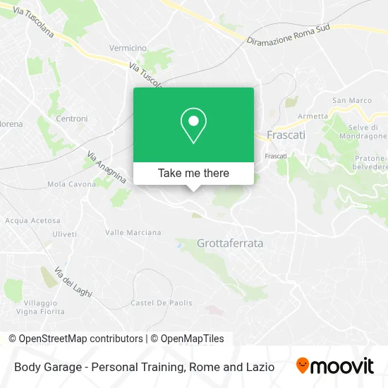 Body Garage - Personal Training map