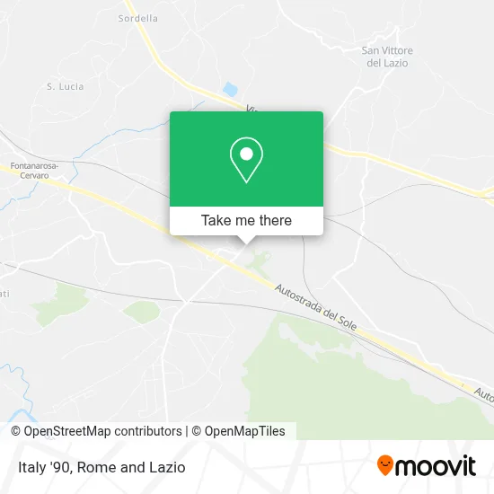 Italy '90 map