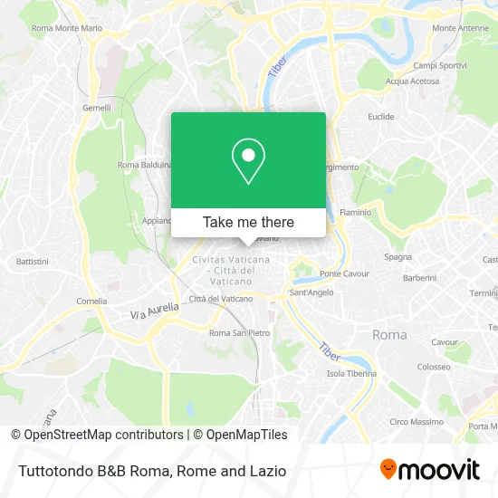 Tuttotondo B&B Roma map