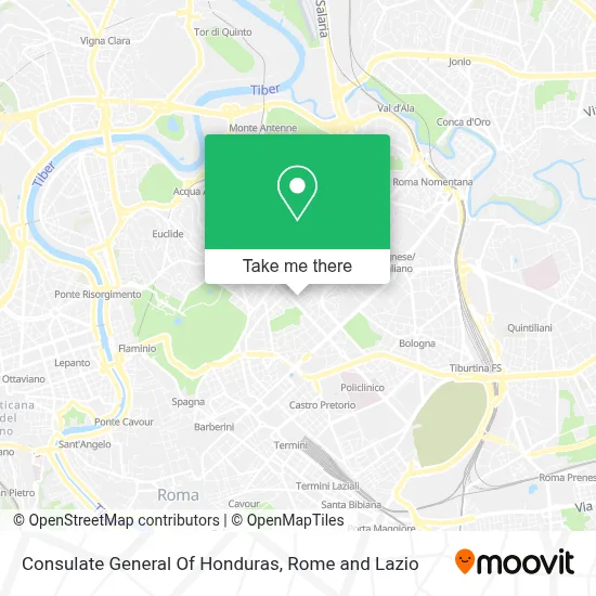 Consulate General Of Honduras map