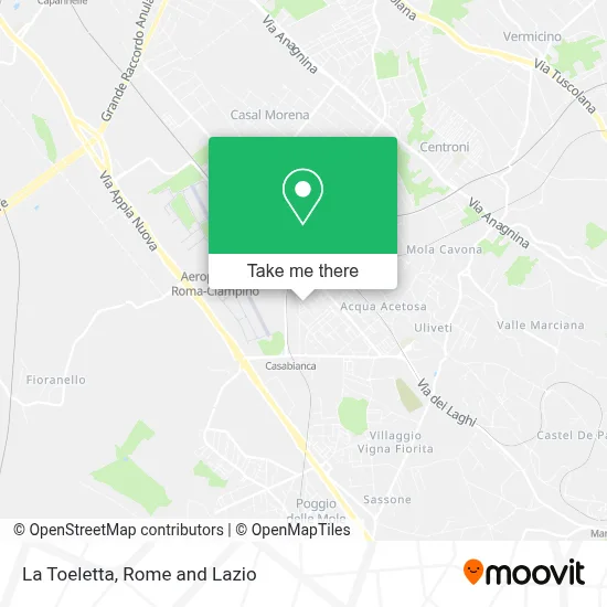 La Toeletta map