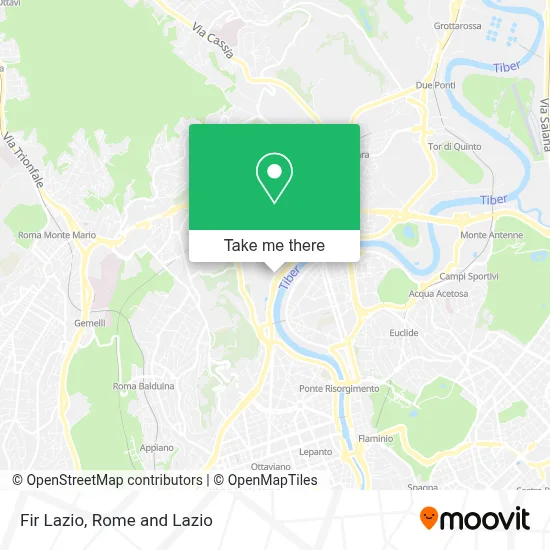 Fir Lazio map