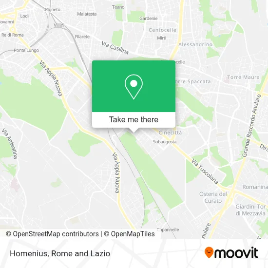 Homenius map