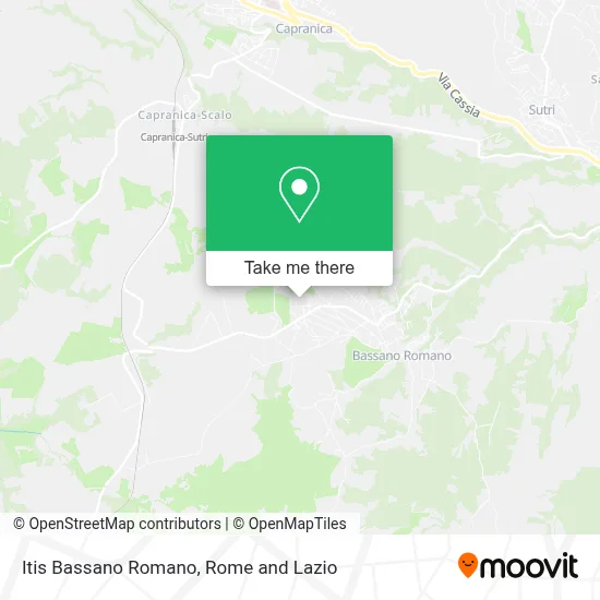 Itis Bassano Romano map