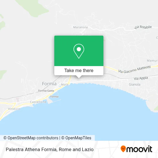 Palestra Athena Formia map
