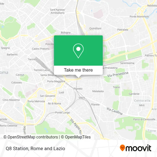 Q8 Station map